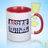 Assume Nothing Leather Pride Flag Color Accent Mug